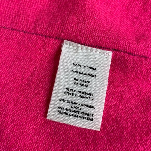 Helmut Lang 100% cashmere hot pink zip-up hoodie - Picture 5 of 8